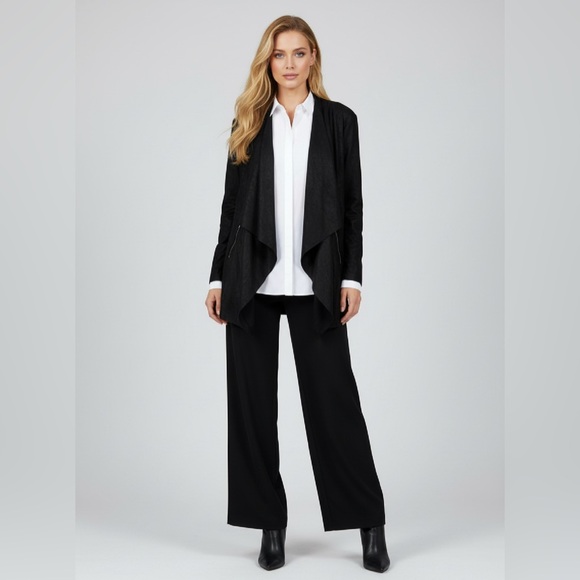 BLACK TAPE Faux Suede Waterfall Jacket - Picture 1 of 5